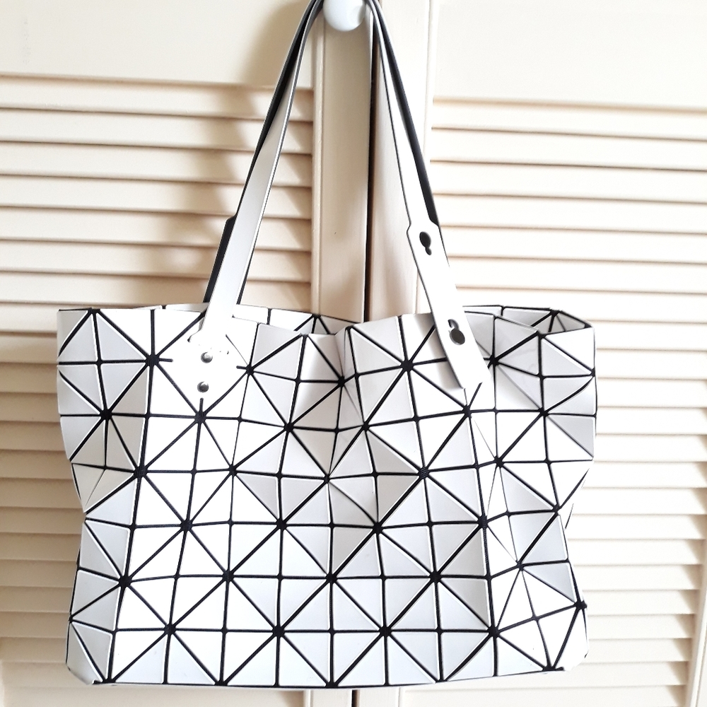 Bao Bao Issey Miyake classic tote white black